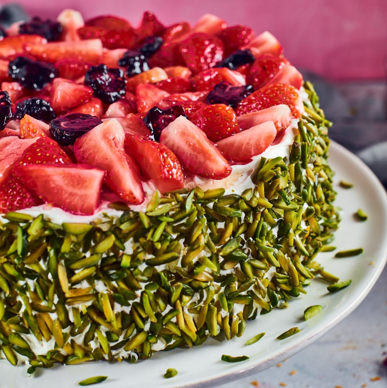 Baked Strawberry Cheesecake