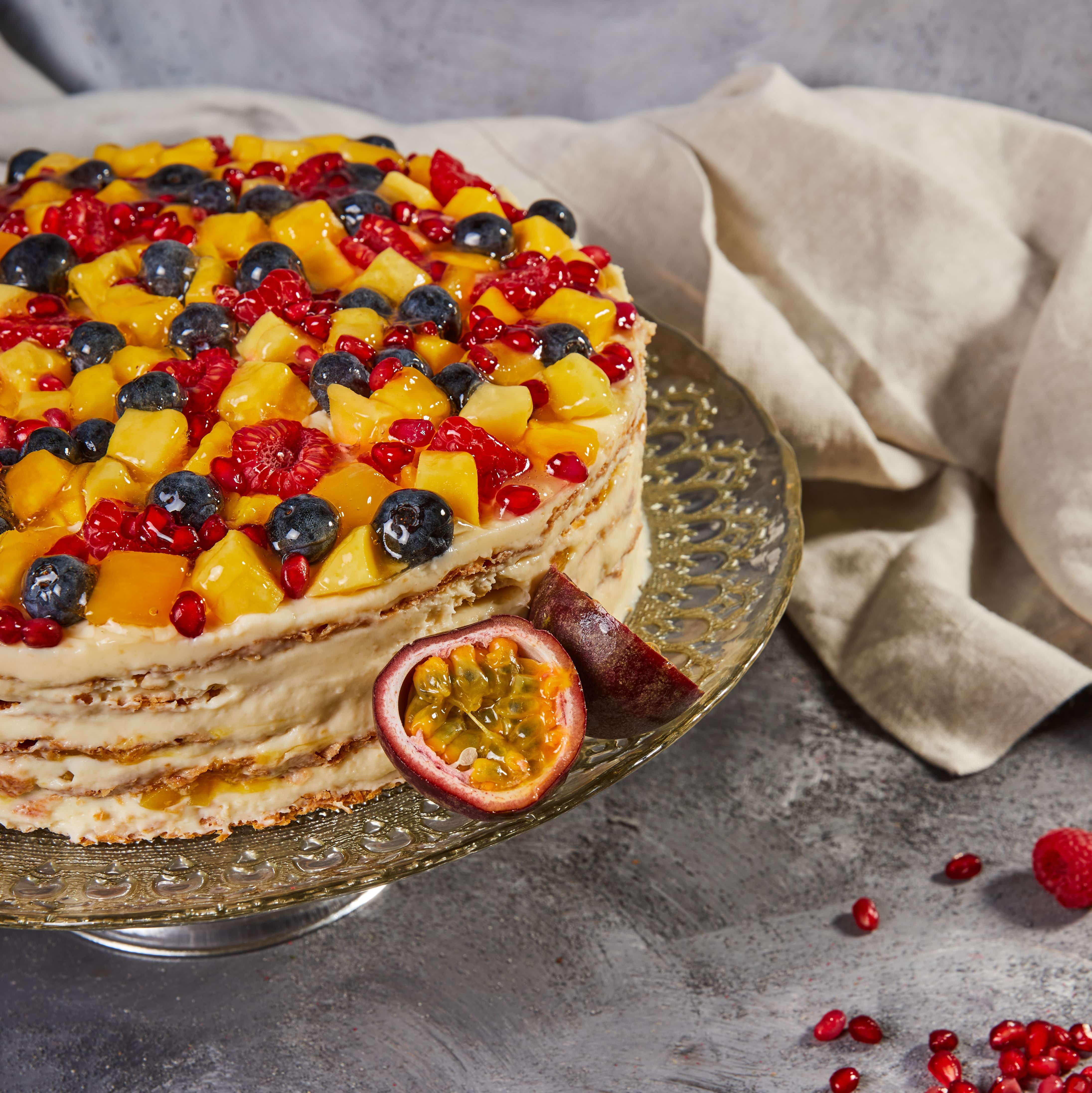 Mango & Passionfruit Napoleon