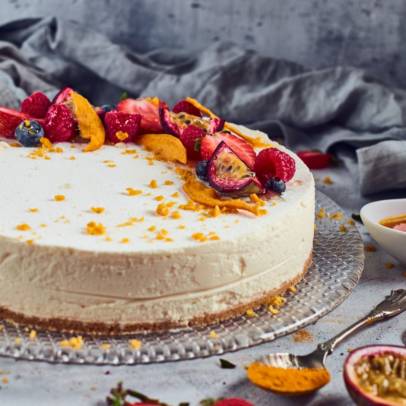 Mango Ricotta Cheesecake