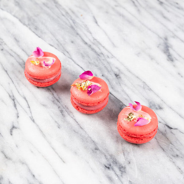 Mini Rose Macarons
