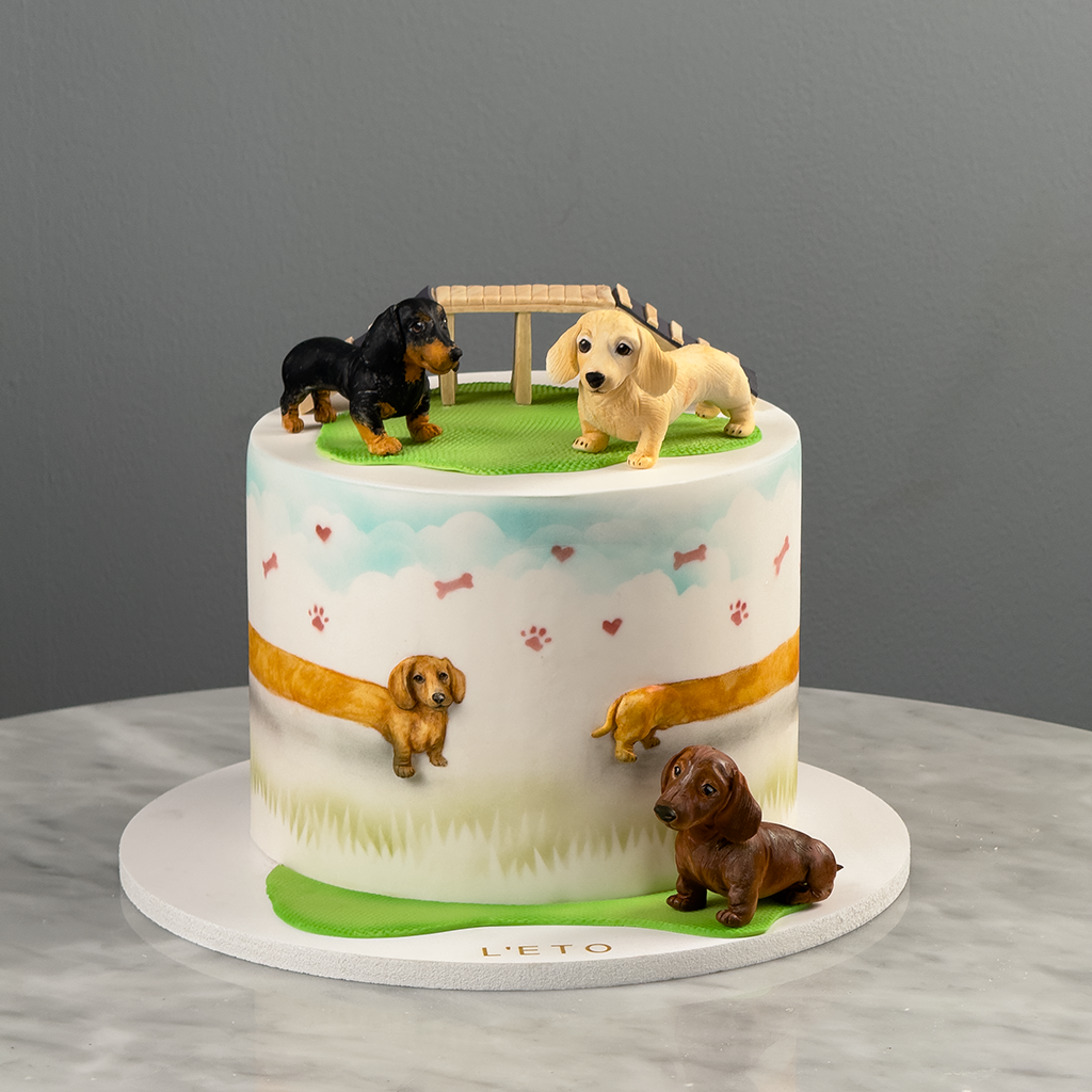⁠Dog Park Cake