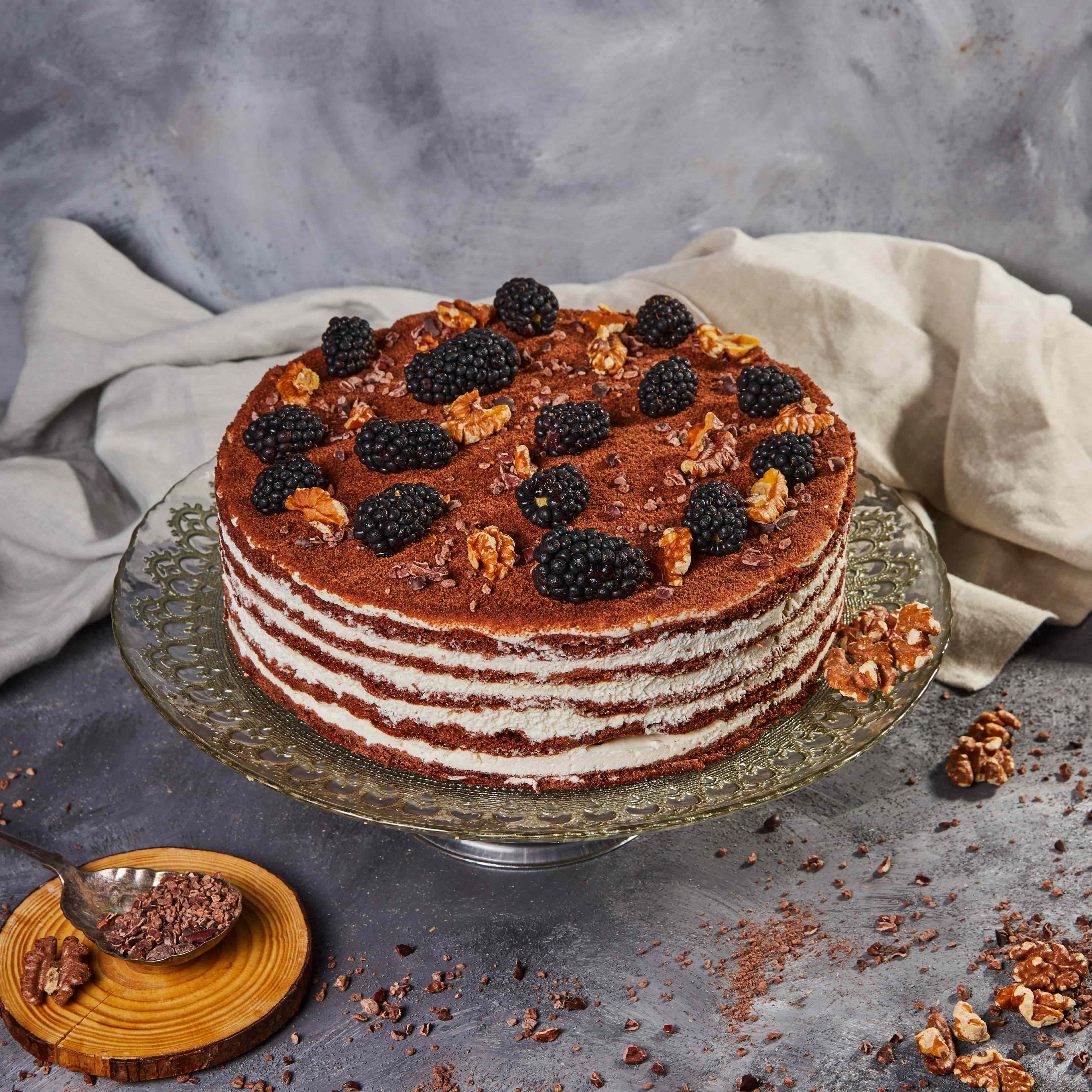 Chocolate & Caramel Honey Cake