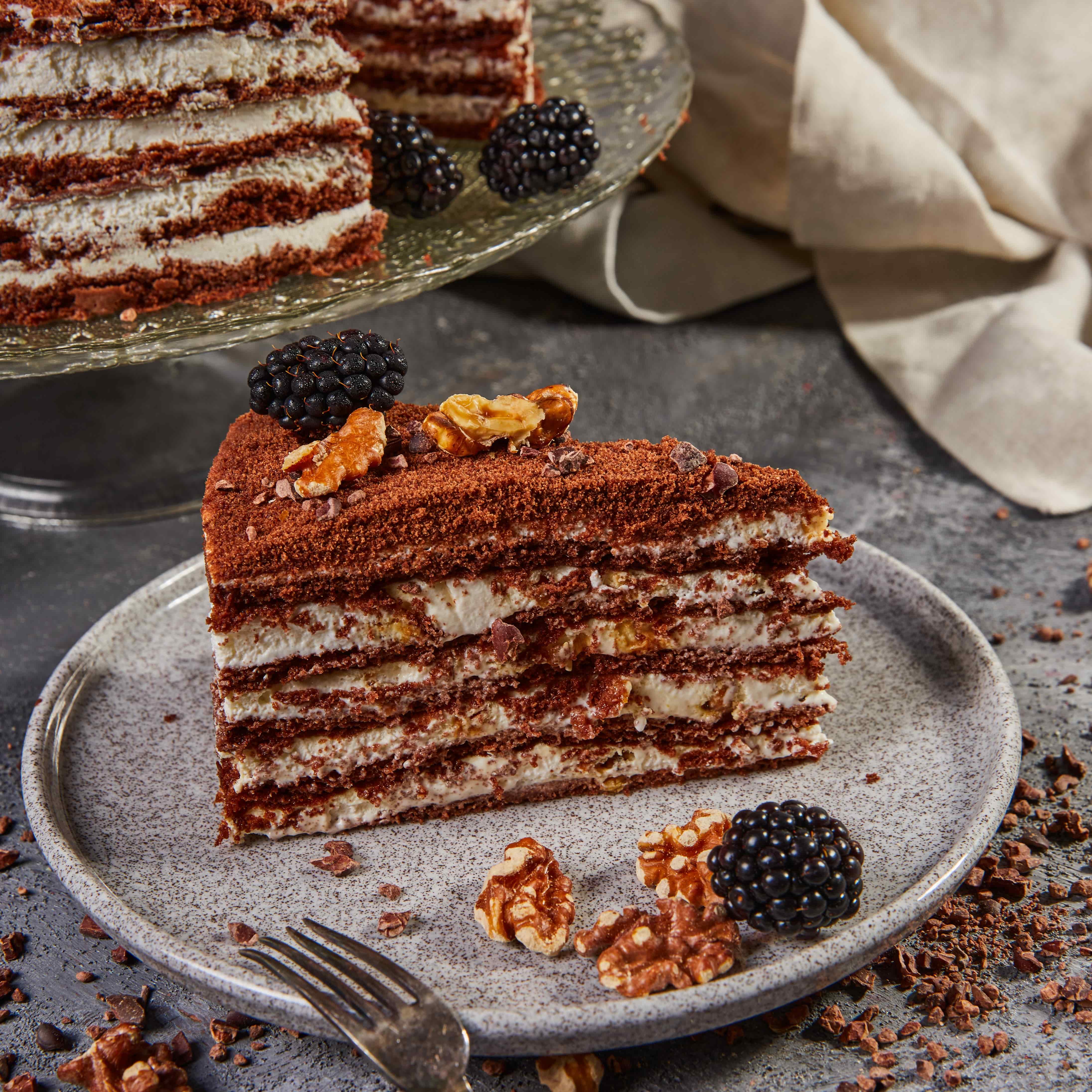 Chocolate & Caramel Honey Cake
