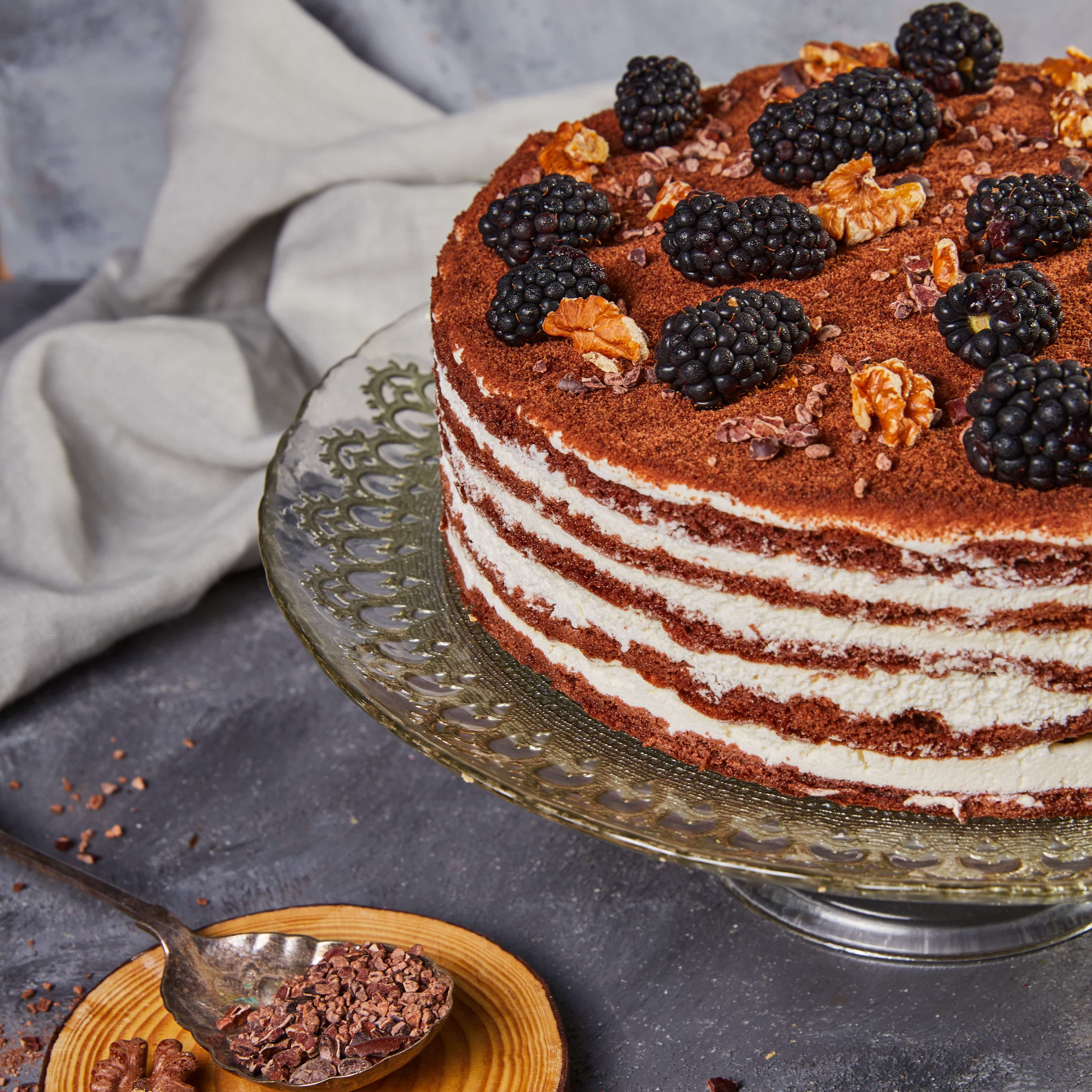 Chocolate & Caramel Honey Cake