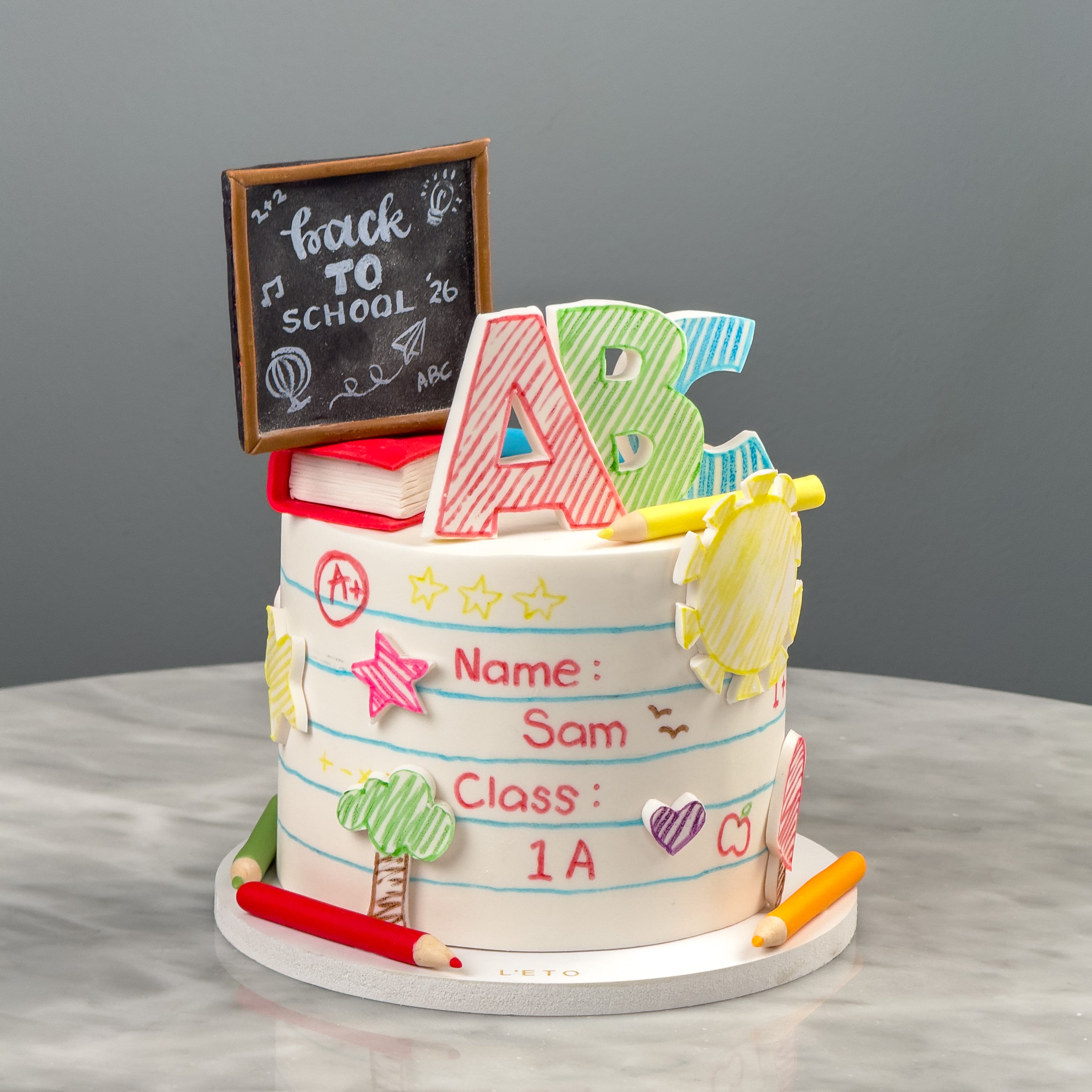 ABC Doodle Cake