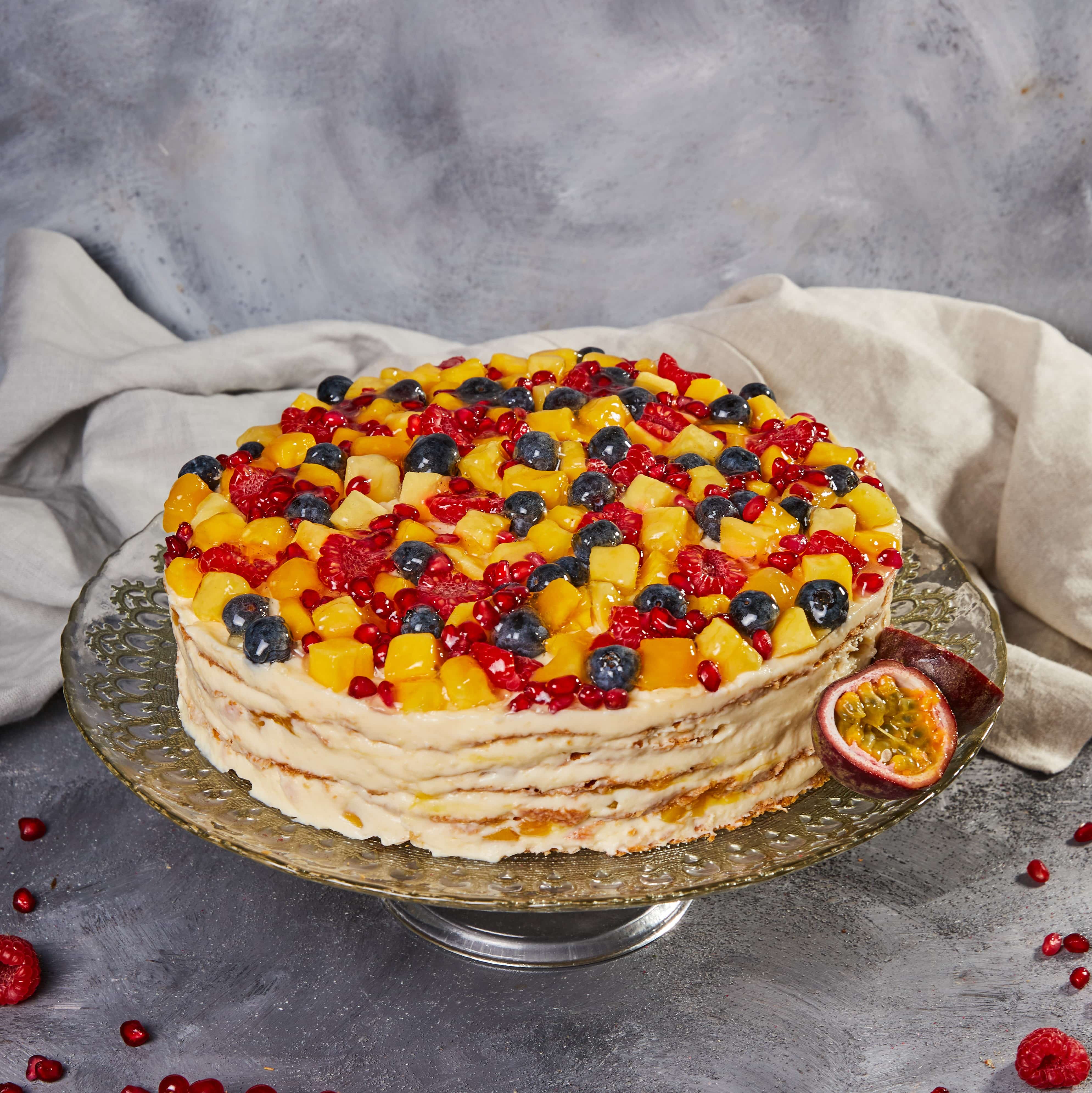 Mango & Passionfruit Napoleon