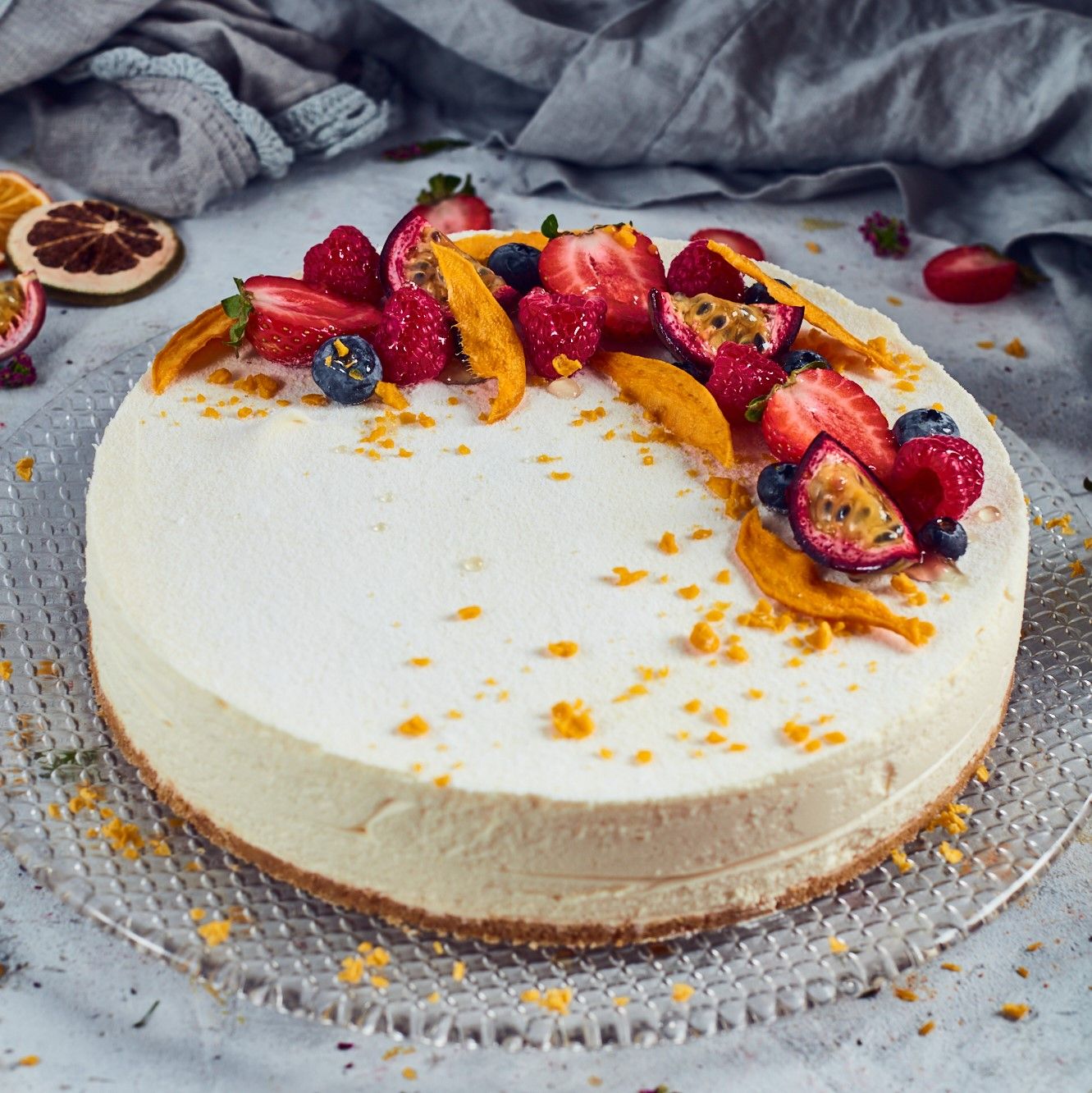Mango Ricotta Cheesecake