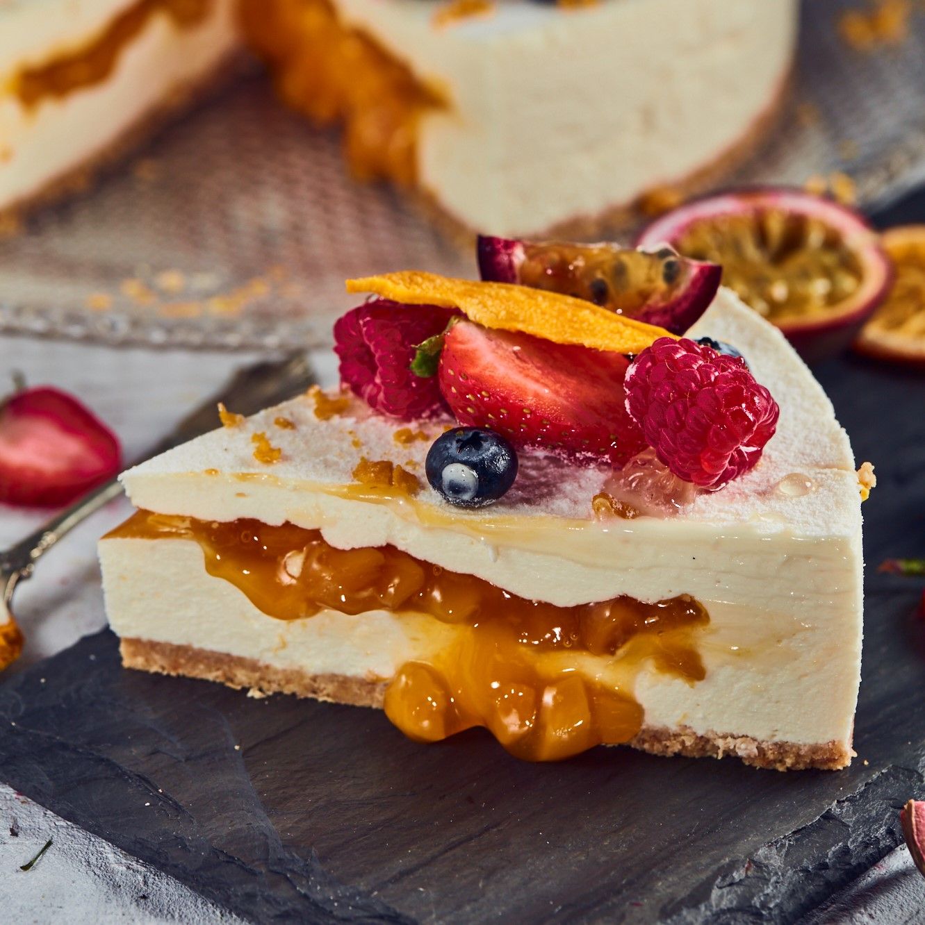 Mango Ricotta Cheesecake