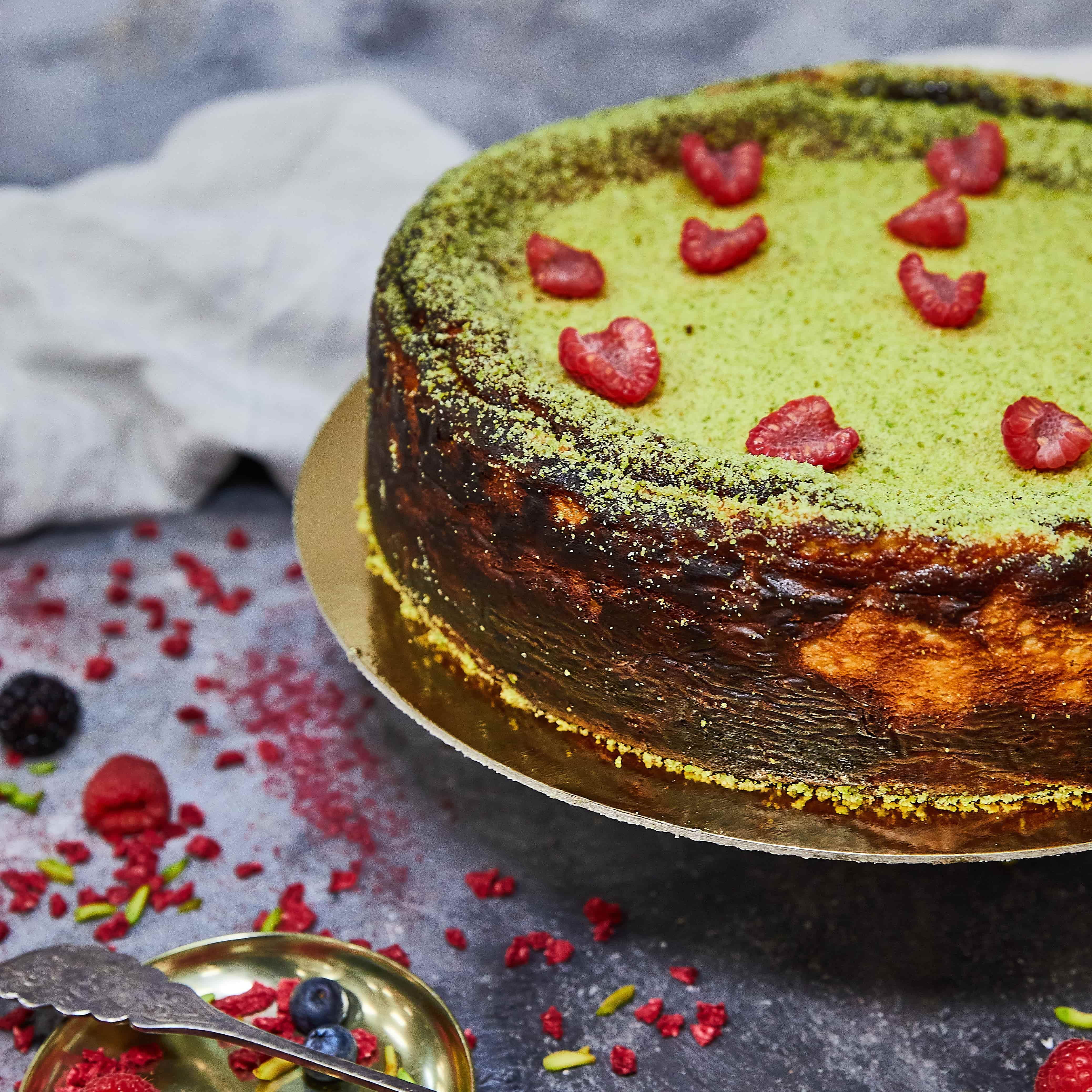 San Sebastian Cheesecake Pistachio