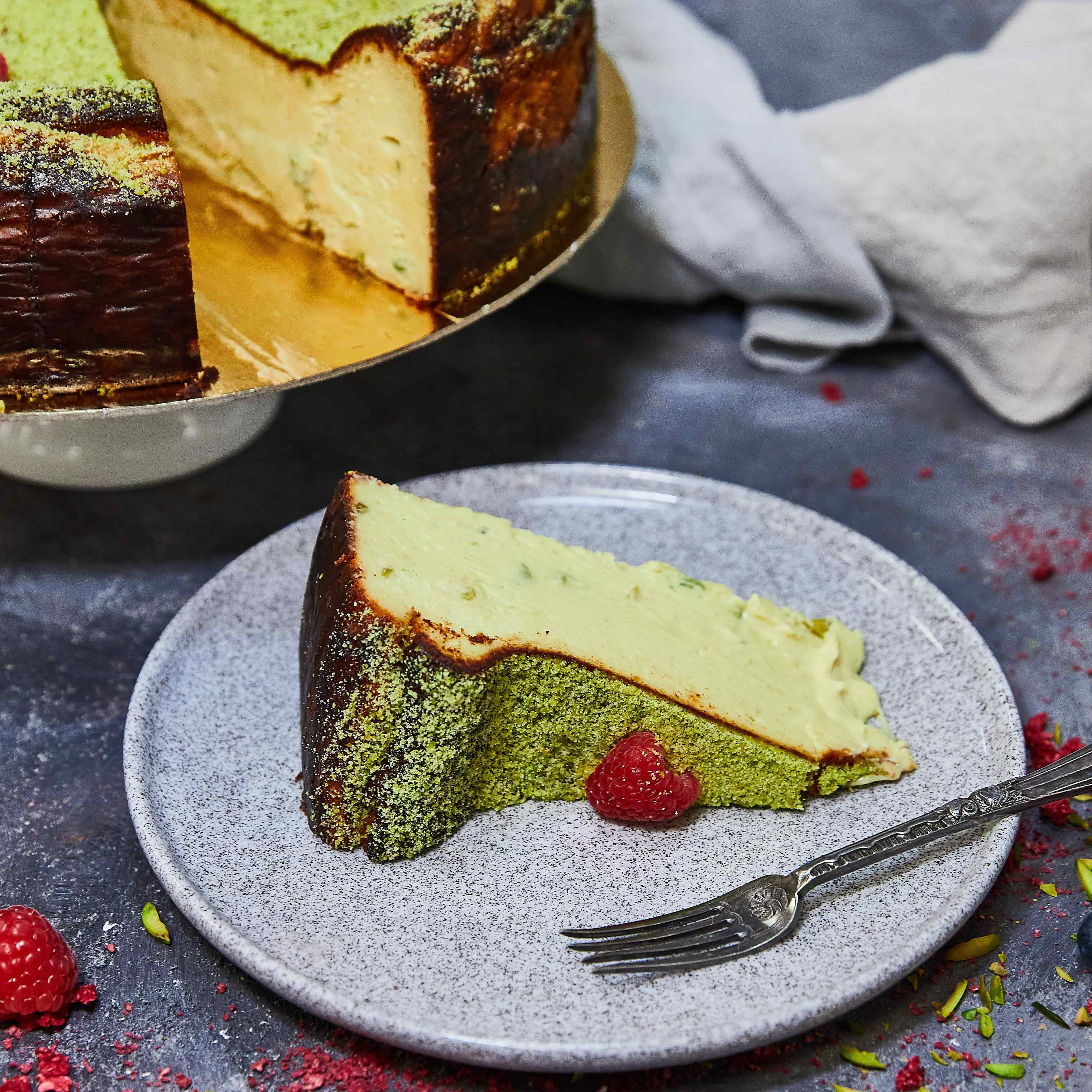 San Sebastian Cheesecake Pistachio