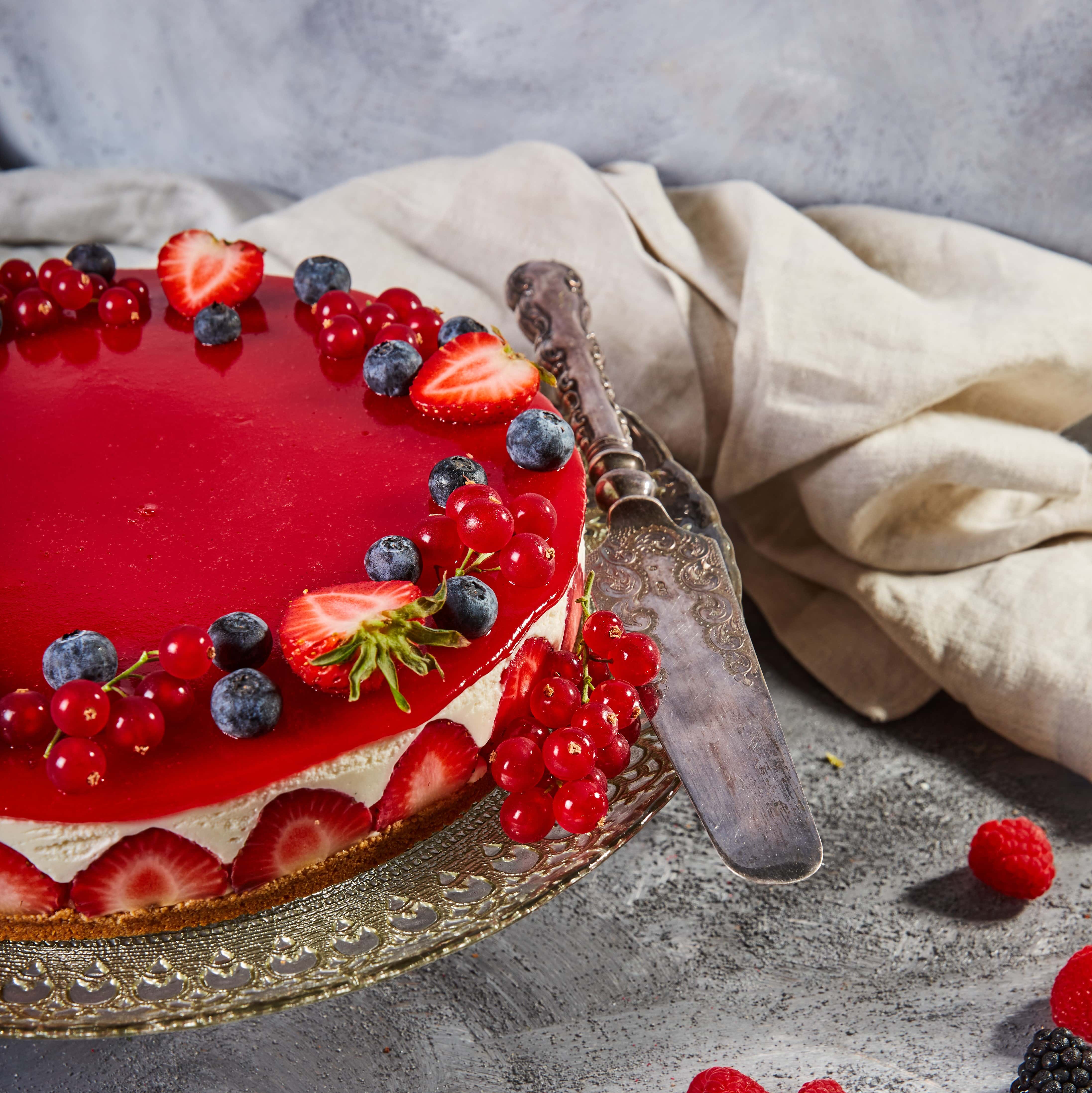 Strawberry Ricotta Cheesecake