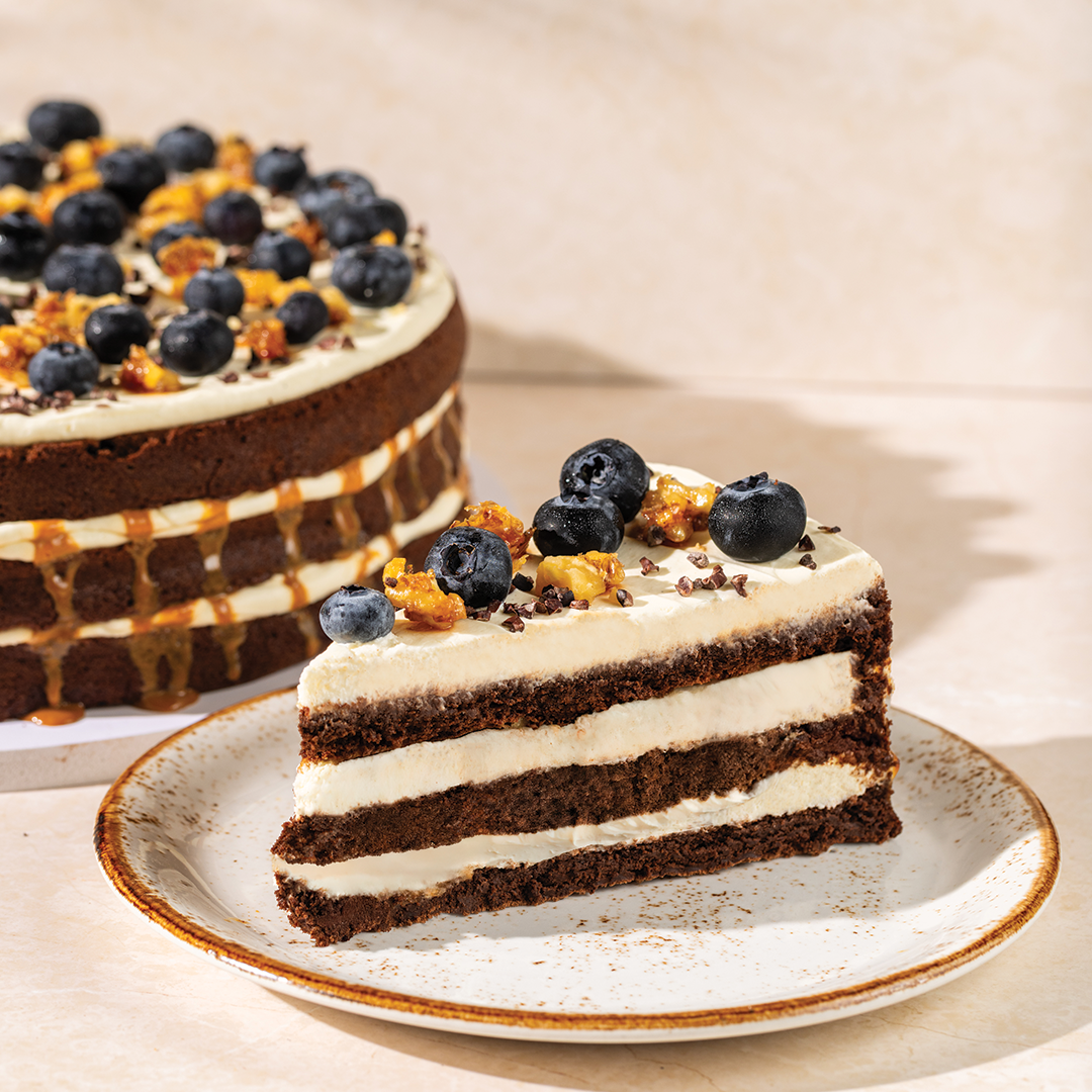 Flourless Chocolate Caramel Walnut Cake